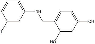 4-{[(3-iodophenyl)amino]methyl}benzene-1,3-diol