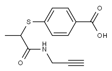 4-{[1-(prop-2-yn-1-ylcarbamoyl)ethyl]sulfanyl}benzoic acid