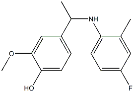 4-{1-[(4-fluoro-2-methylphenyl)amino]ethyl}-2-methoxyphenol