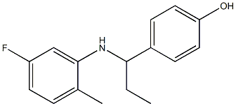 4-{1-[(5-fluoro-2-methylphenyl)amino]propyl}phenol