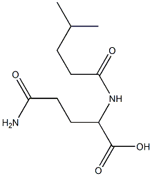 4-carbamoyl-2-(4-methylpentanamido)butanoic acid