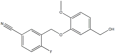 4-fluoro-3-[5-(hydroxymethyl)-2-methoxyphenoxymethyl]benzonitrile