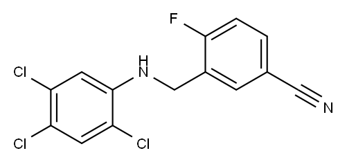 4-fluoro-3-{[(2,4,5-trichlorophenyl)amino]methyl}benzonitrile