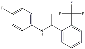 4-fluoro-N-{1-[2-(trifluoromethyl)phenyl]ethyl}aniline|