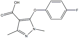 5-(4-fluorophenoxy)-1,3-dimethyl-1H-pyrazole-4-carboxylic acid