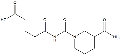 5-[(3-carbamoylpiperidin-1-yl)carbonylamino]-5-oxopentanoic acid