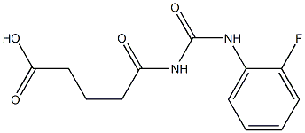 5-{[(2-fluorophenyl)carbamoyl]amino}-5-oxopentanoic acid