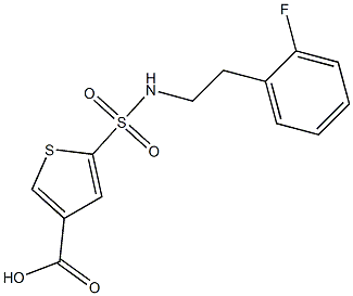 5-{[2-(2-fluorophenyl)ethyl]sulfamoyl}thiophene-3-carboxylic acid