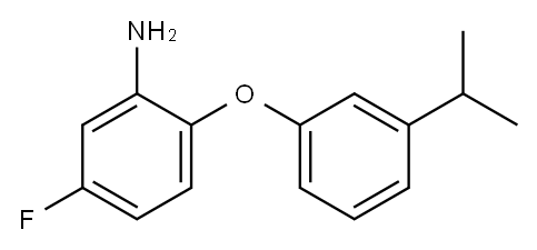 5-fluoro-2-[3-(propan-2-yl)phenoxy]aniline