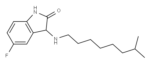 5-fluoro-3-[(7-methyloctyl)amino]-2,3-dihydro-1H-indol-2-one