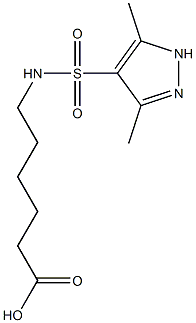 6-{[(3,5-dimethyl-1H-pyrazol-4-yl)sulfonyl]amino}hexanoic acid