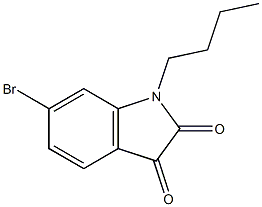 6-bromo-1-butyl-2,3-dihydro-1H-indole-2,3-dione Struktur