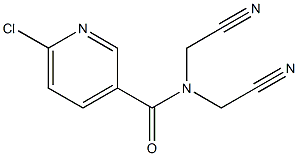6-chloro-N,N-bis(cyanomethyl)pyridine-3-carboxamide Structure