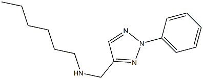 hexyl[(2-phenyl-2H-1,2,3-triazol-4-yl)methyl]amine Structure