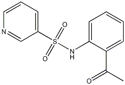 N-(2-acetylphenyl)pyridine-3-sulfonamide Structure