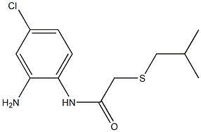 N-(2-amino-4-chlorophenyl)-2-[(2-methylpropyl)sulfanyl]acetamide