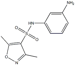 N-(3-aminophenyl)-3,5-dimethyl-1,2-oxazole-4-sulfonamide