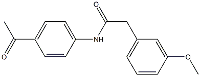 N-(4-acetylphenyl)-2-(3-methoxyphenyl)acetamide