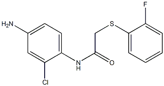 N-(4-amino-2-chlorophenyl)-2-[(2-fluorophenyl)sulfanyl]acetamide