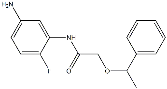N-(5-amino-2-fluorophenyl)-2-(1-phenylethoxy)acetamide