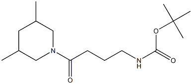 tert-butyl 4-(3,5-dimethylpiperidin-1-yl)-4-oxobutylcarbamate