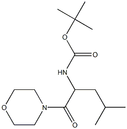 tert-butyl N-[4-methyl-1-(morpholin-4-yl)-1-oxopentan-2-yl]carbamate Structure