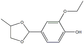 3-乙氧基-4-羟基苯甲醛-1.2-丙二醇缩醛 结构式
