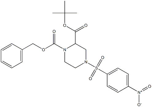 1-CBZ-4-(4-NITRO-BENZENESULFONYL)-PIPERAZINE-2-CARBOXYLIC ACID TERT-BUTYL ESTER
