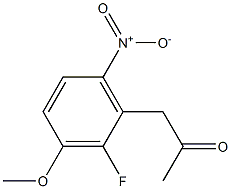 1-(2-Fluoro-3-methoxy-6-nitrophenyl)propan-2-one Structure