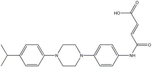 4-{4-[4-(4-isopropylphenyl)-1-piperazinyl]anilino}-4-oxo-2-butenoicacid