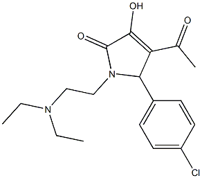 4-acetyl-5-(4-chlorophenyl)-1-[2-(diethylamino)ethyl]-3-hydroxy-1,5-dihydro-2H-pyrrol-2-one