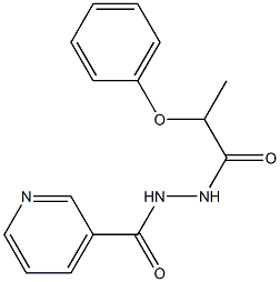 2-phenoxy-N'-(3-pyridinylcarbonyl)propanohydrazide