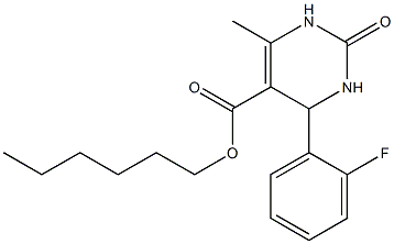 hexyl42fluorophenyl6methyl2oxo1234tetrahydro5pyrimidine