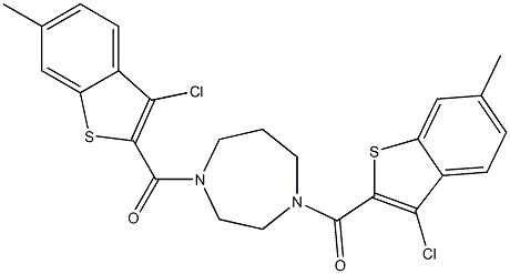 1,4-bis[(3-chloro-6-methyl-1-benzothien-2-yl)carbonyl]-1,4-diazepane