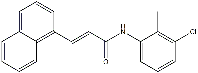 (E)-N-(3-chloro-2-methylphenyl)-3-(1-naphthyl)-2-propenamide