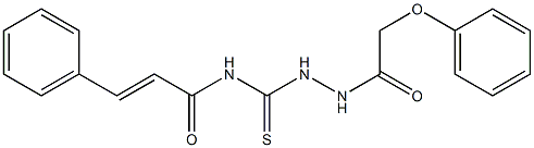 (E)-N-{[2-(2-phenoxyacetyl)hydrazino]carbothioyl}-3-phenyl-2-propenamide