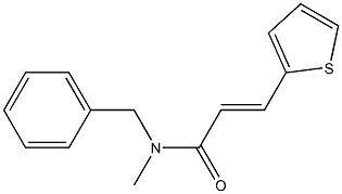 (E)-N-benzyl-N-methyl-3-(2-thienyl)-2-propenamide