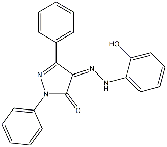 1,3-diphenyl-1H-pyrazole-4,5-dione 4-[N-(2-hydroxyphenyl)hydrazone]