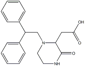 2-[1-(2,2-diphenylethyl)-3-oxo-2-piperazinyl]acetic acid