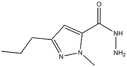 1-甲基-3-丙基-1H-吡唑-5-酰肼, , 结构式