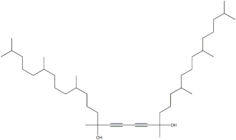 2,6,10,14,19,23,27,31-Octamethyl-14,19-dihydroxy-15,17-dotriacontadiyne Structure