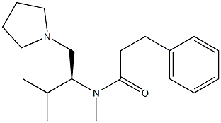 3-(Phenyl)-N-methyl-N-[(S)-2-methyl-1-(1-pyrrolidinylmethyl)propyl]propanamide