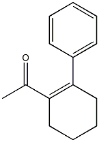 1-アセチル-2-フェニル-1-シクロヘキセン 化学構造式