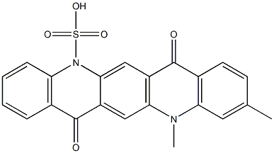 5,7,12,14-Tetrahydro-10,12-dimethyl-7,14-dioxoquino[2,3-b]acridine-5-sulfonic acid