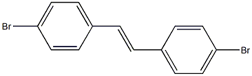 (αE)-4,4'-ジブロモスチルベン 化学構造式