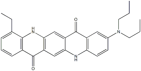 2-(Dipropylamino)-11-ethyl-5,12-dihydroquino[2,3-b]acridine-7,14-dione