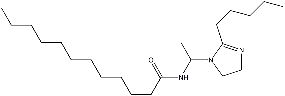 1-(1-ラウロイルアミノエチル)-2-ペンチル-2-イミダゾリン 化学構造式