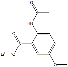 2-(Acetylamino)-5-methoxybenzenesulfinic acid lithium salt