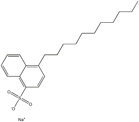 4-ウンデシル-1-ナフタレンスルホン酸ナトリウム 化学構造式