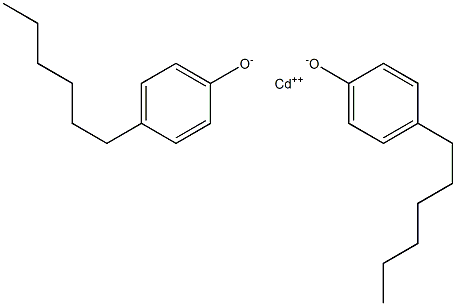 カドミウムビス(4-ヘキシルフェノラート) 化学構造式
